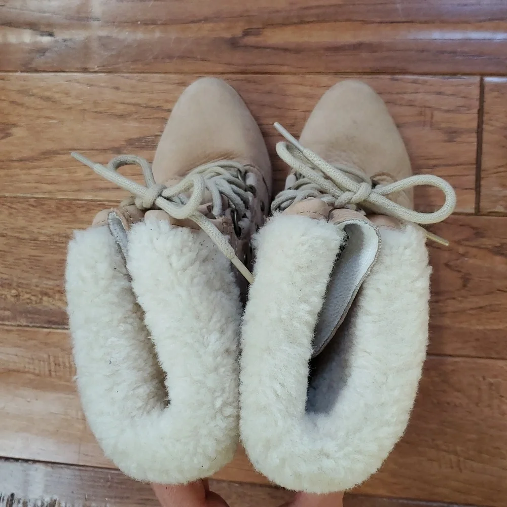 Sorel After Hours Shearling Wedge Boots